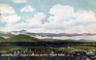Mt. Pisgah from the Battery Park Hotel, Asheville, North Carolina : norman-martin-north-carolina-nc-asheville-0567.jpg [4658555-595320201]
